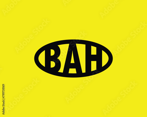 BAH Logo design vector template