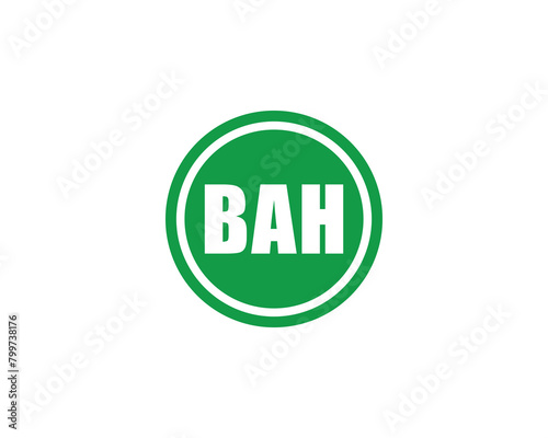 BAH Logo design vector template