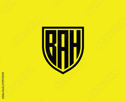 BAH Logo design vector template photo