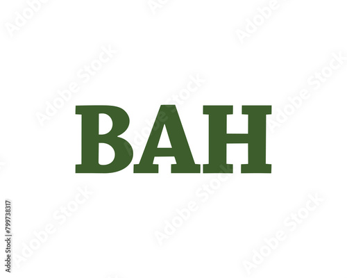 BAH Logo design vector template