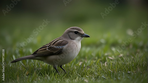 bird on a grass
