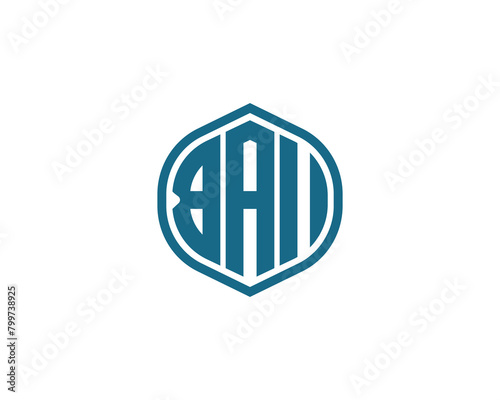 BAI logo design vector template