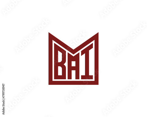 BAI logo design vector template