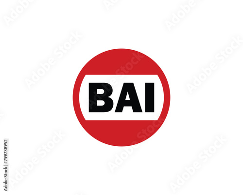 BAI logo design vector template
