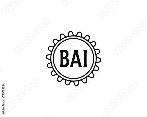 BAI logo design vector template
