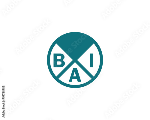 BAI logo design vector template