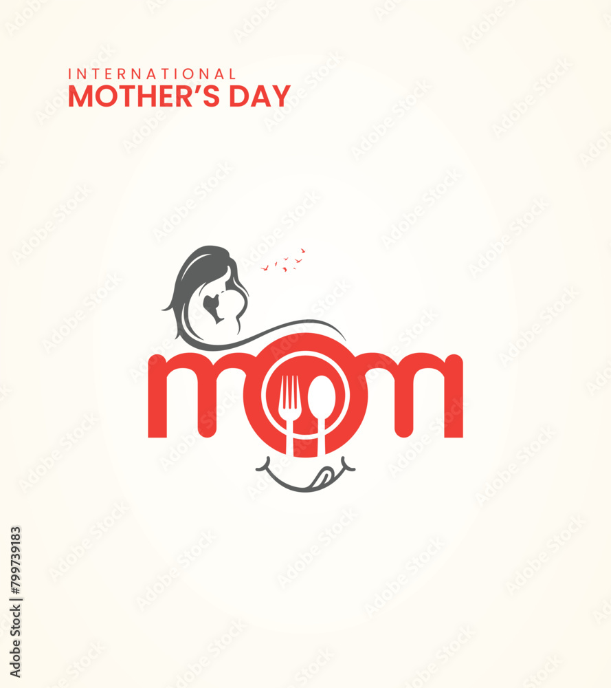 Happy Mothers day, Mothers day 3D illustration. Happy Mothers day, Mothers day 3D illustration.