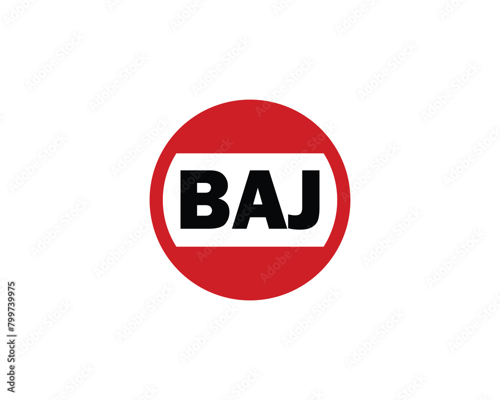 BAJ logo design vector template BAJ logo design vector template