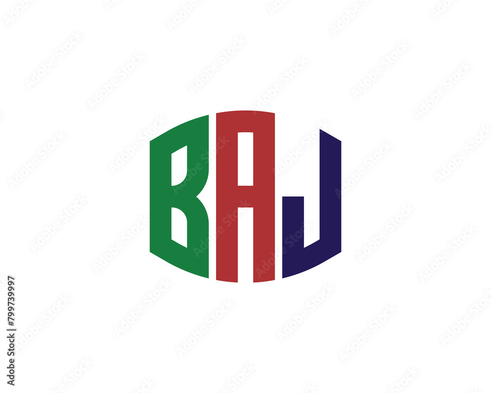 BAJ logo design vector template BAJ logo design vector template
