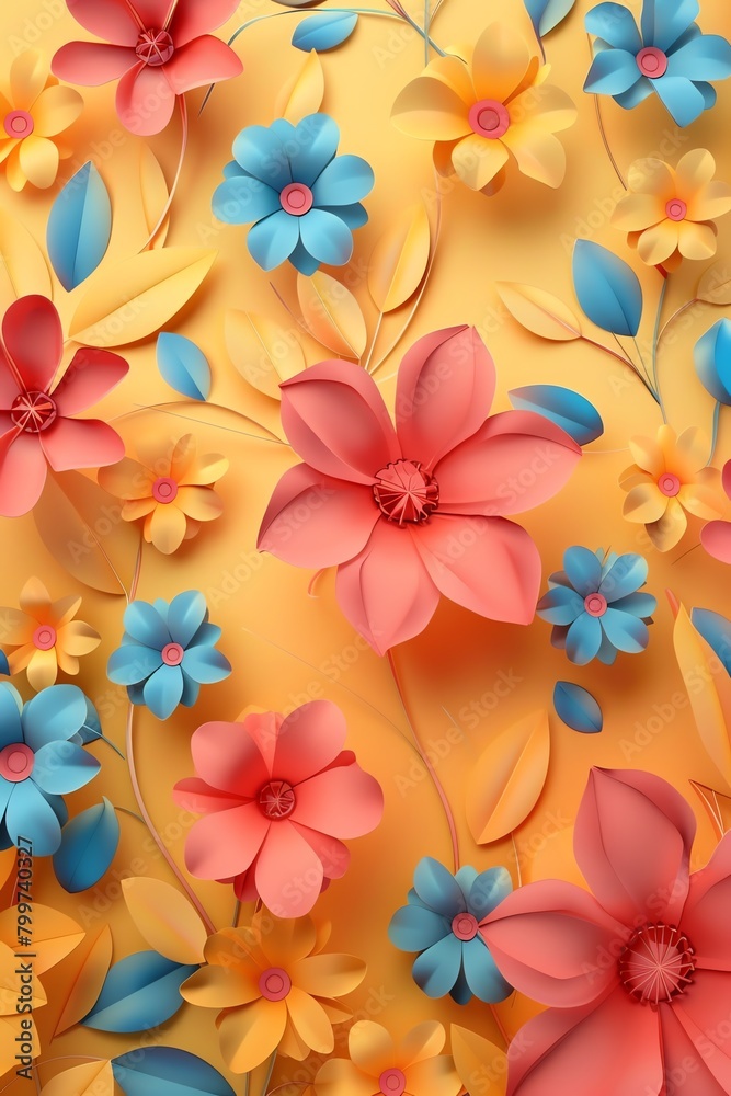 HD, 16k, empty space in center area, beautiful retro modern trendy Paper cut flowers bold and big 3D, minimalis element, background, aspect ratio 2:3 HD, 16k, empty space in center area, beautiful retro modern trendy Paper cut flowers bold and big 3D, minimalis element, background, aspect ratio 2:3