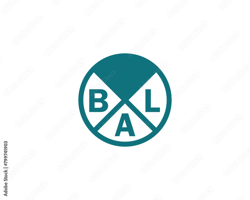 Fototapeta premium BAL logo design vector template
