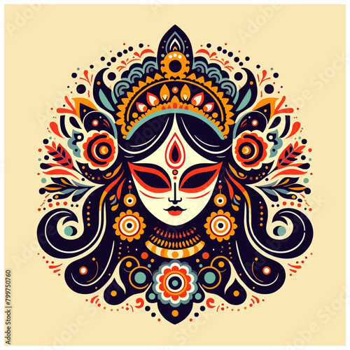 Hindu Goddess Kali Mata Vector