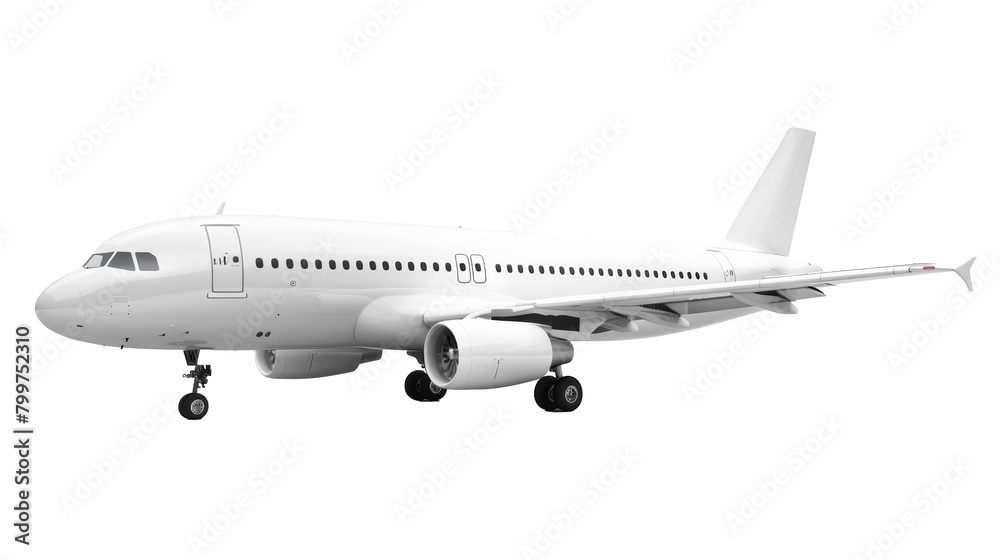 3D realistic flying airplane. 3D realistic flying airplane.