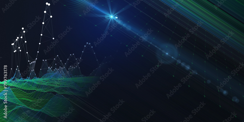 Abstract background color graph wireframe from circles and lines with light. Technology wireframe concept virtual data analytical . Big Data. Banner for business, science and technology. Abstract background color graph wireframe from circles and lines with light. Technology wireframe concept virtual data analytical . Big Data. Banner for business, science and technology.