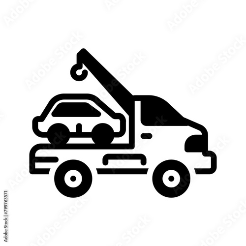 Vector solid black icon for Pick up