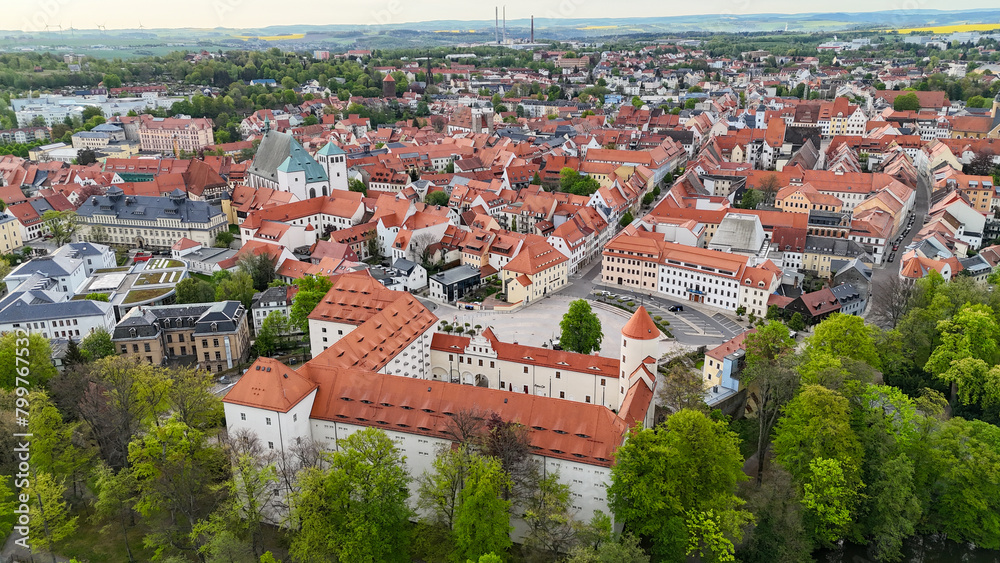 Naklejka premium Freiberg Sachsen Schloss Altstadt
