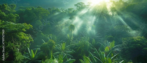 Carbon dioxide from the atmosphere can be absorbed in significant quantities by tropical trees. photo