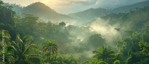 Carbon dioxide from the atmosphere can be absorbed in significant quantities by tropical trees. photo