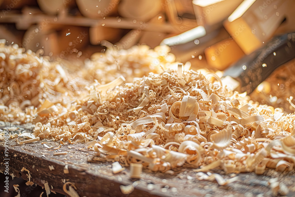 DIY wood. Woodworking workshop. Wood shavings and carpentry tools. background
DIY wood. Woodworking workshop. Wood shavings and carpentry tools. background