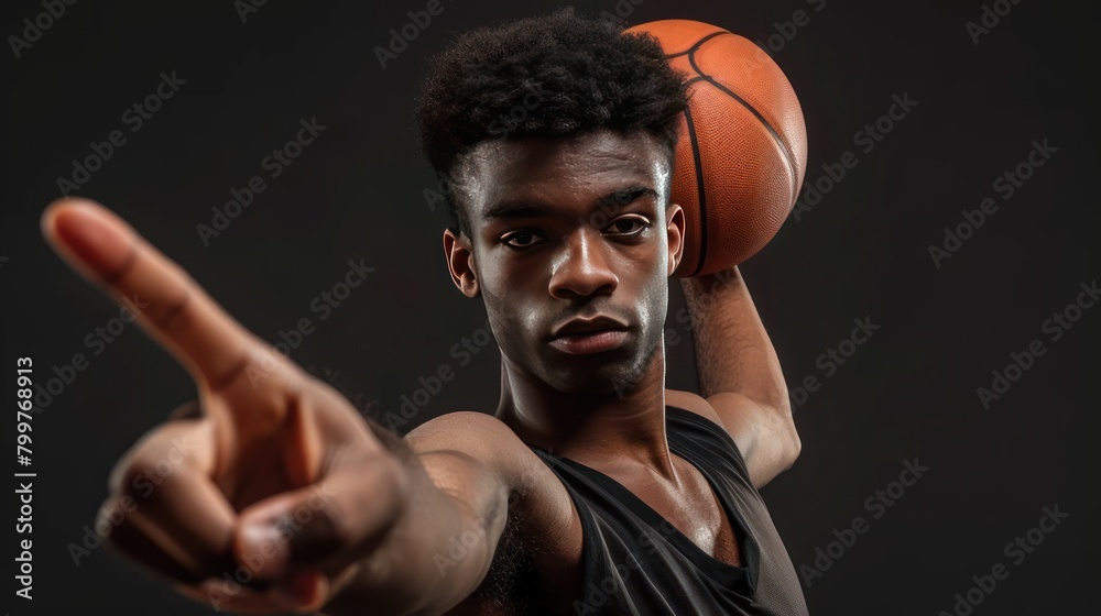basketball player balancing ball one basketball player balancing ball one