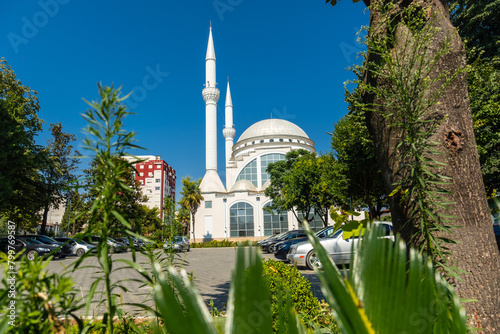 The beautiful The Ebu Bekr Mosque in the city of Shkoder. Albania photo