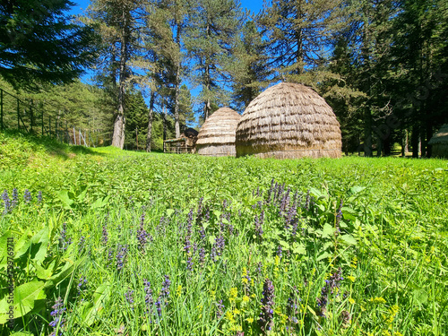 ioannina huts of straw in giftokampos area old settlements of sheepkeepers in greee