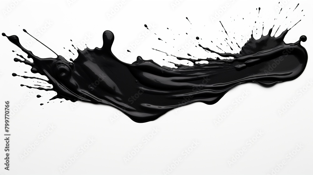 Black Paint Splash Isolated on the White Background
Black Paint Splash Isolated on the White Background