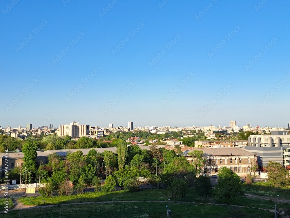 view of the Bucharest city  in Romania