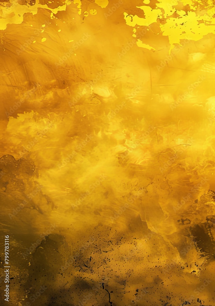 Golden Mist: A Chinese Landscape in Ink Wash