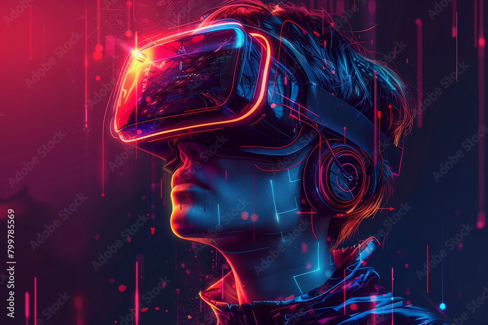 Online world via VR Online world via VR