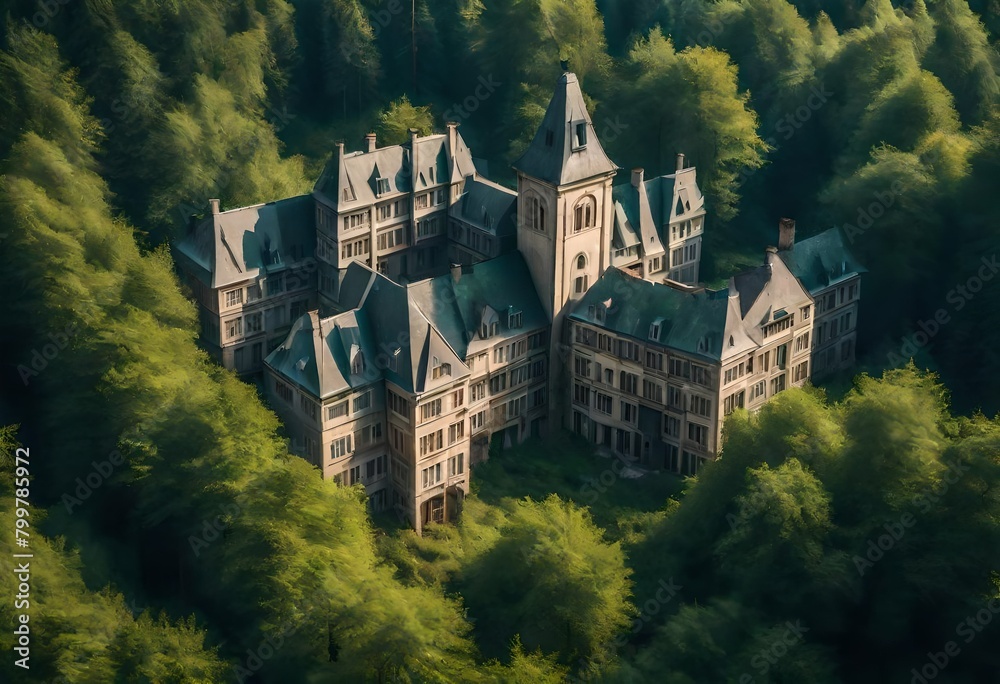 Obraz premium castle in the forest