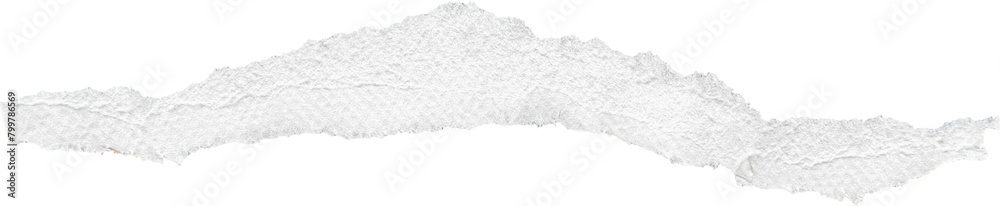 White Torn Paper Strip