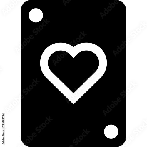 Poker Heart Card