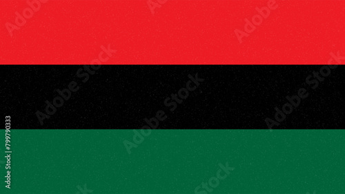 Juneteenth Pan-African flag Freedom Day symbol. Black Liberation banner