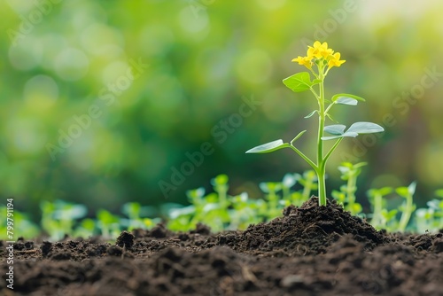Symbolism of the Mustard Plant in the Bible: Representing Christian Faith and Spiritual Growth. Concept Christian Faith, Mustard Plant, Bible, Symbolism, Spiritual Growth