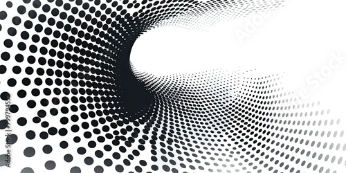 Monochrome printing raster  abstract vector halftone background