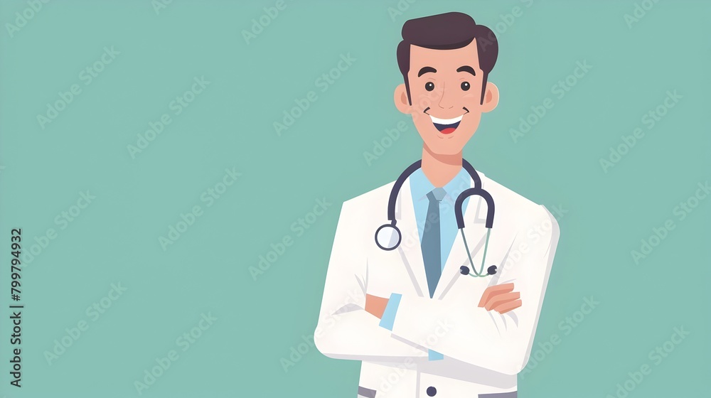 Friendly Doctor Smiling Alongside Medical Test Results,Inviting Patients to Schedule Check-Up Appointments on Healthcare Website Banner Friendly Doctor Smiling Alongside Medical Test Results,Inviting Patients to Schedule Check-Up Appointments on Healthcare Website Banner