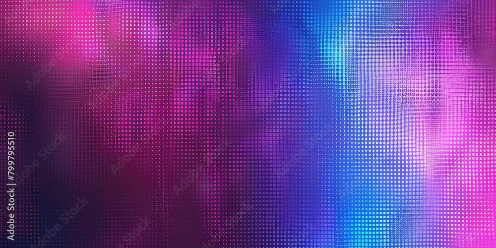 Smart trendy colors blurred pattern. Digital background textured display. Lcd monitor. electronic diode effect. Violet, blue television videowall.