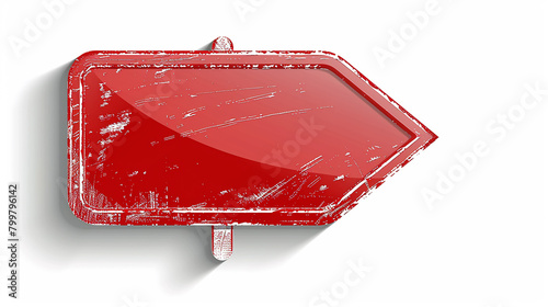 Red arrow sign  photo