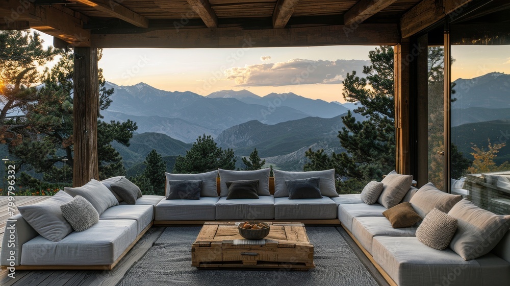 Outdoor Sofa Mountain Retreat: Photos featuring outdoor sofas in mountain settings Outdoor Sofa Mountain Retreat: Photos featuring outdoor sofas in mountain settings