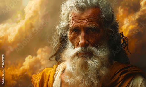 Enoch - Biblical Figure Who Walked with God, Mediterranean Grandfather of Noah - Religious Image
