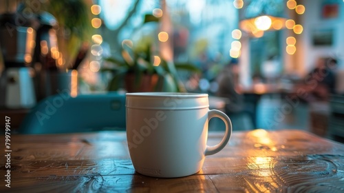 Through the lens of a camera, mockup coffee cups become works of art, capturing attention and sparking creativity. photo