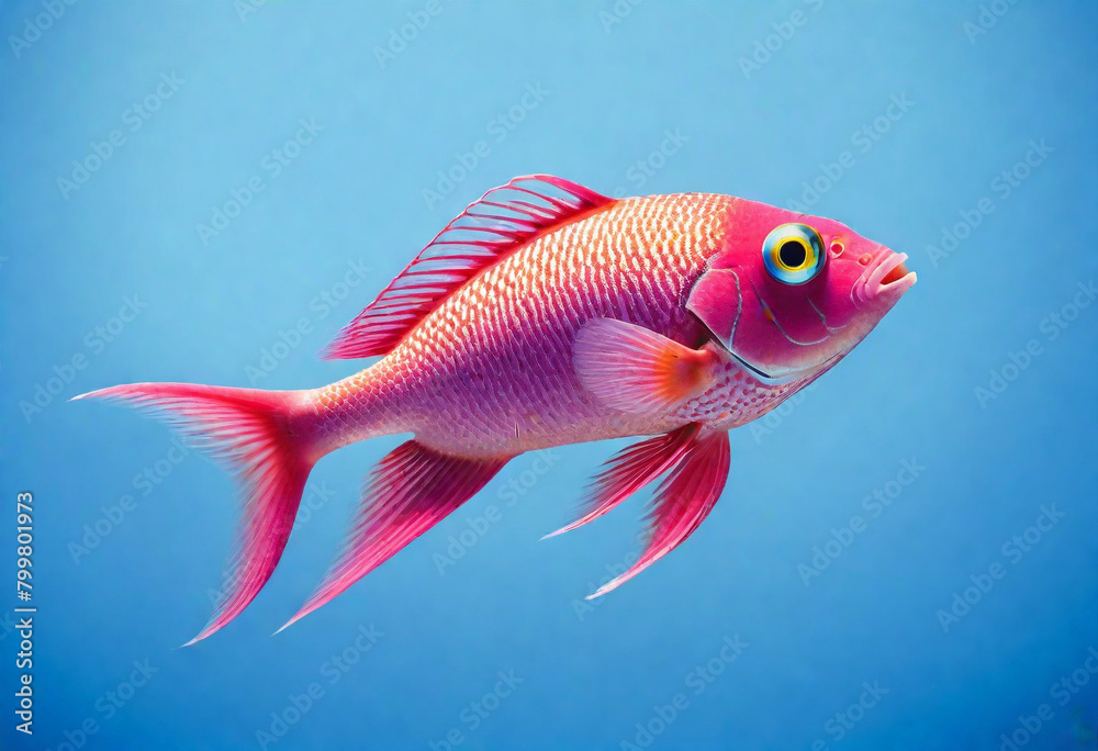 _A-bright-pink-tropical-fish-with-large-eyes-a