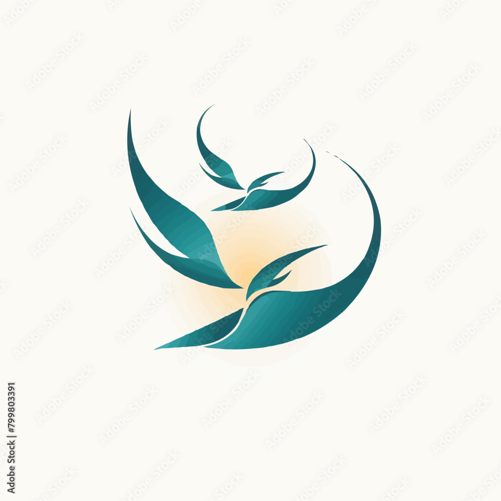 Three birds flying in a circle Three birds flying in a circle