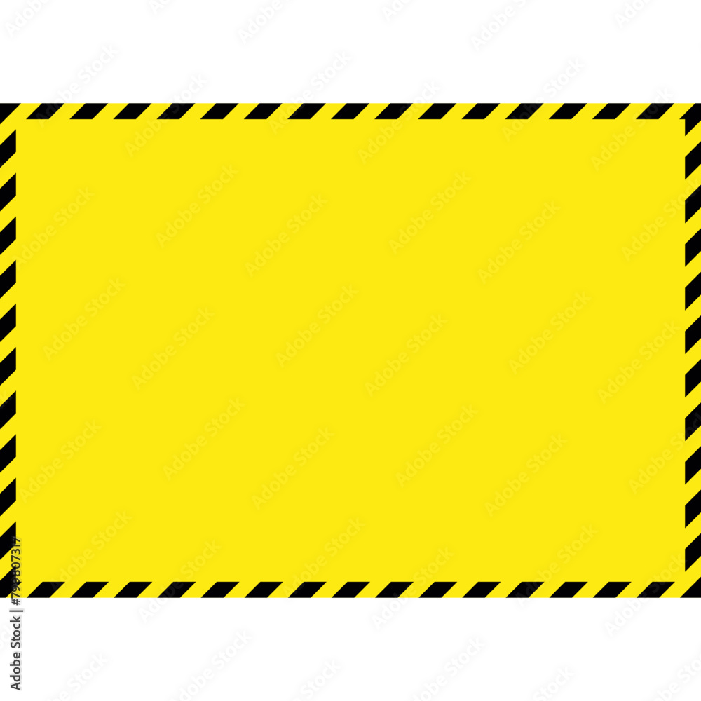 Flat Warning Sign