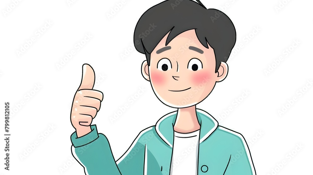 Satisfied Customer Approves Product or Service with Positive Online Rating and Review in Minimalist Style Satisfied Customer Approves Product or Service with Positive Online Rating and Review in Minimalist Style