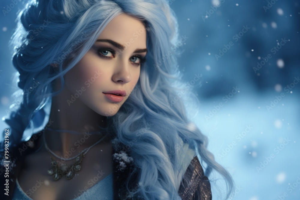 Captivating winter portrait Captivating winter portrait