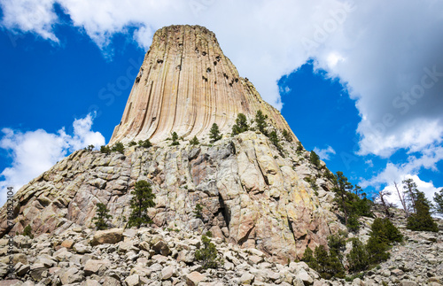 Devils Tower National Monument, Butte in Wyoming photo