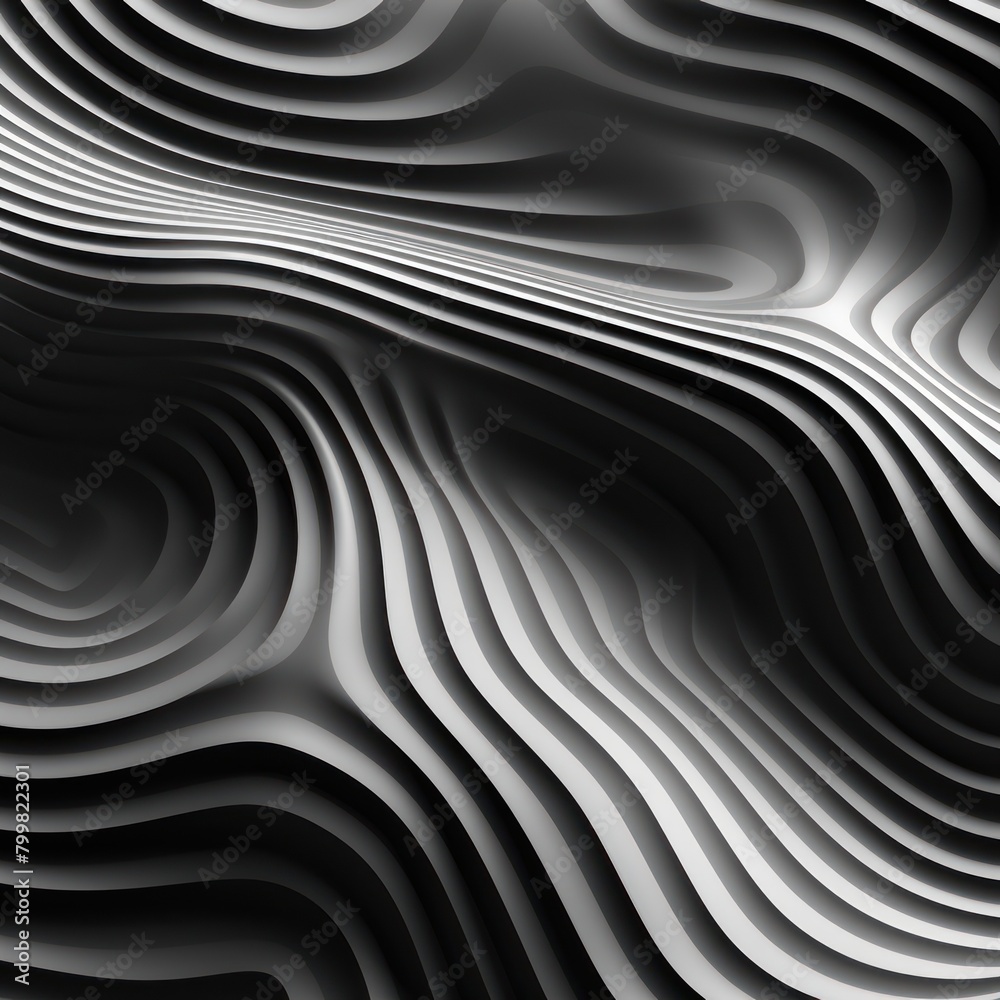 Abstract Monochrome Waves Abstract Monochrome Waves
