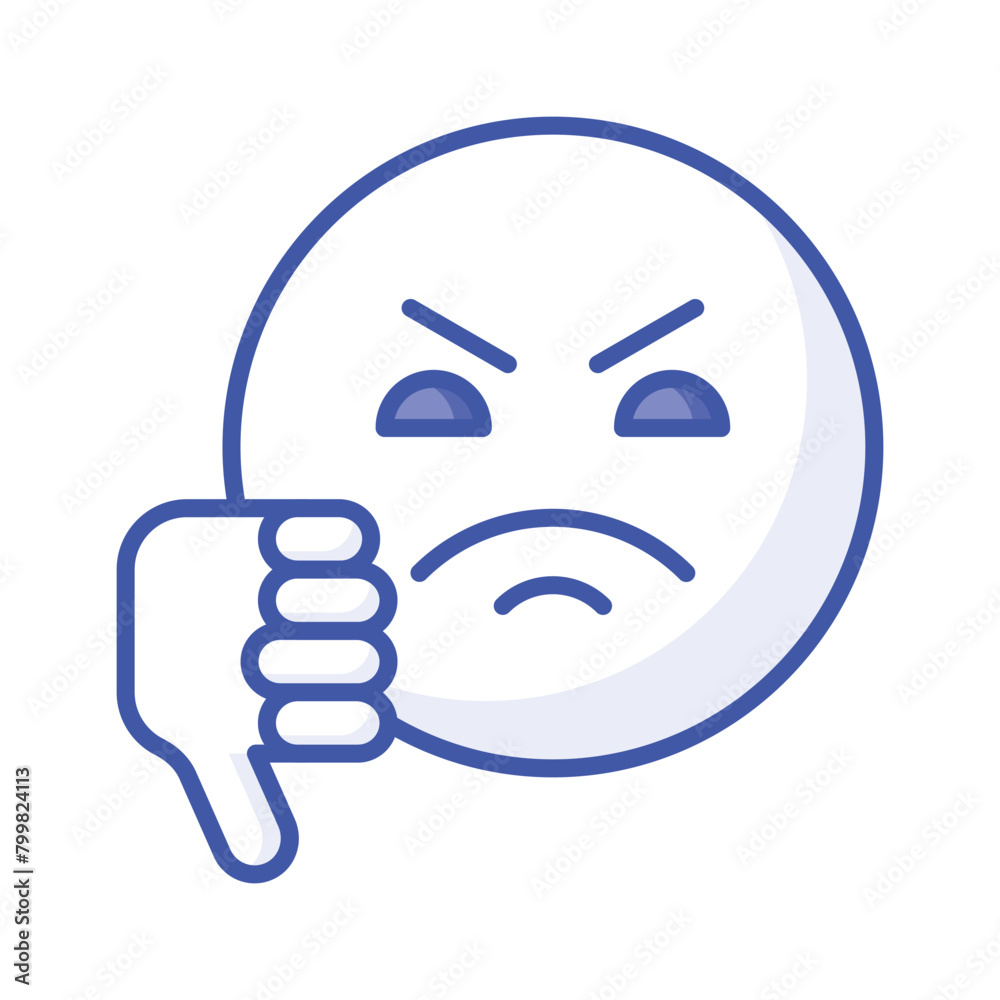 Check this amazing icon of dislike emoji, unique and creative vector Check this amazing icon of dislike emoji, unique and creative vector